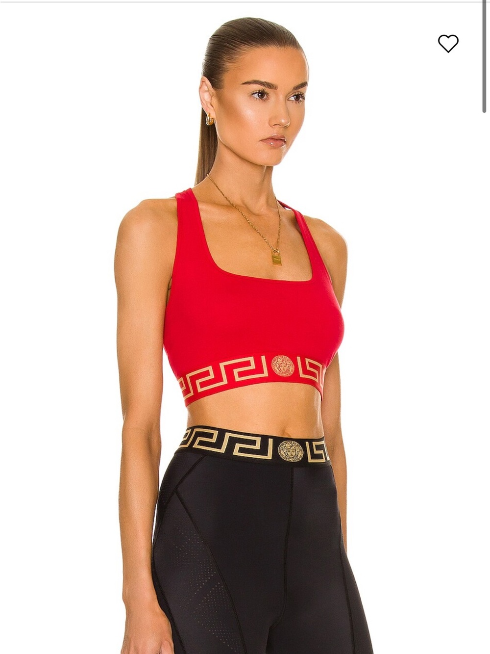 Versace Greca Border Sports Bra